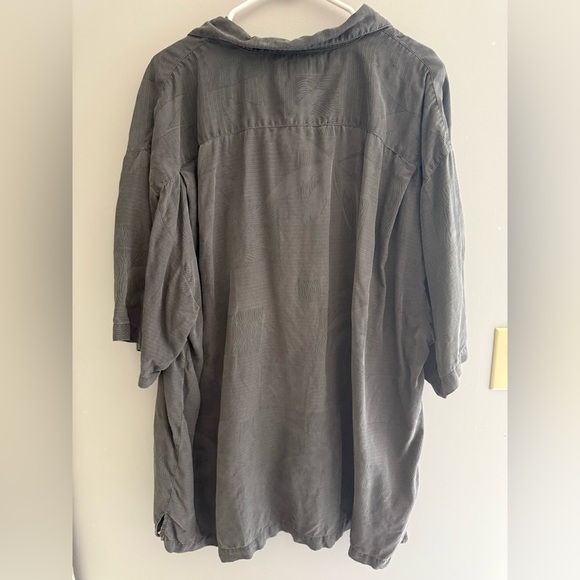 Tommy Bahama Men’s Shirt Size XXL Black Button Up Short Sleeve 100% Silk Summer - Picture 6 of 10